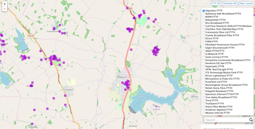 Gigaclear footprint in Brixworth as of 31st July 2019