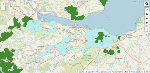 Virgin Media Gig1 availability in Edinburgh