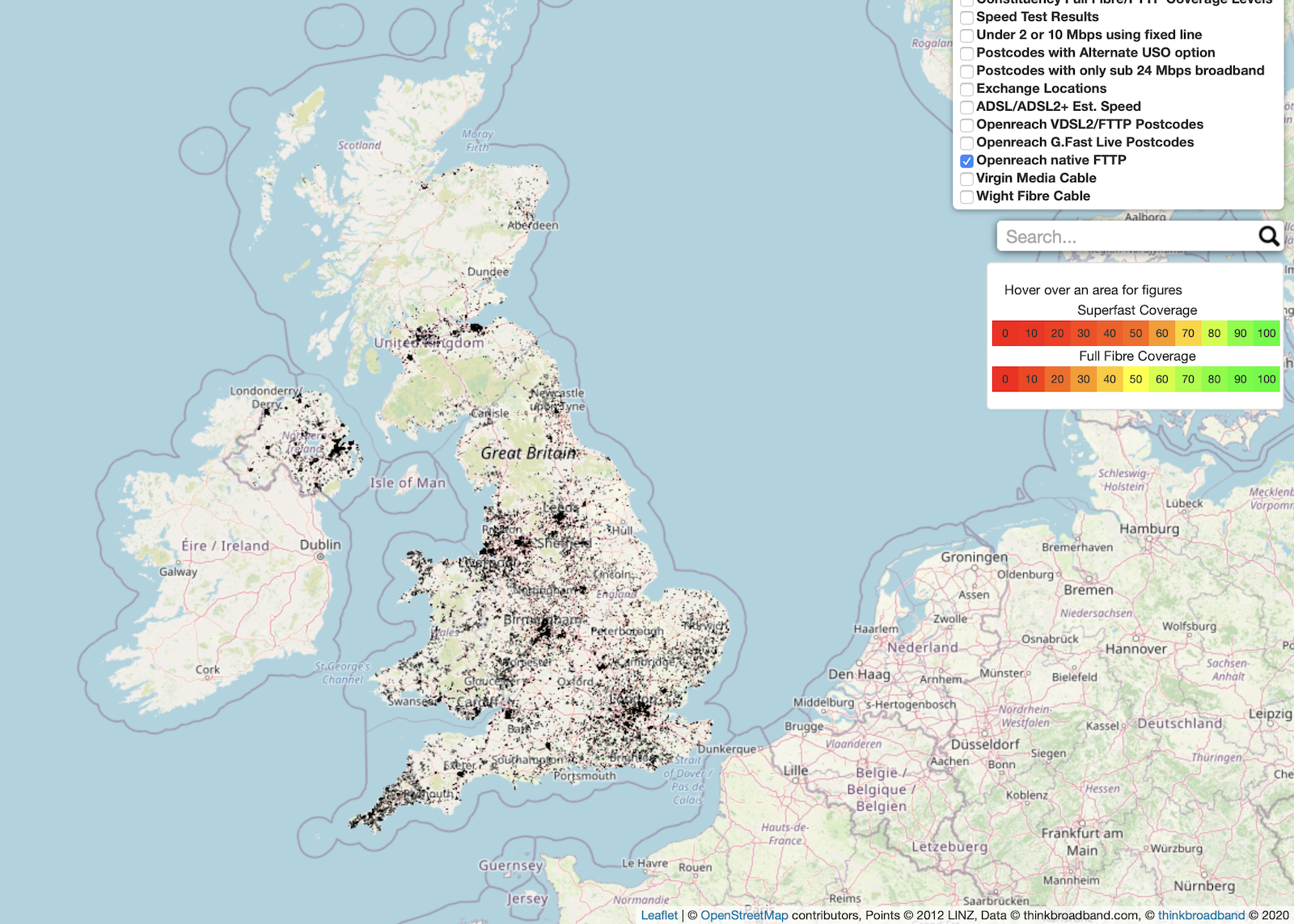 Broadband Reception In My Area Thinkbroadband Tracking Of Openreach Fttp Roll-Out Hits 3 Million Premises  Mark | Thinkbroadband