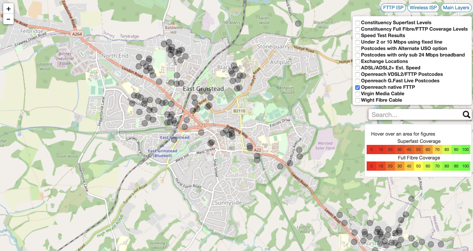 Hey Broadband Coverage Map East Grinstead Openreach Full Fibre Roll-Out Speeding Up | Thinkbroadband