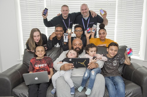 Family happy now connected to full fibre