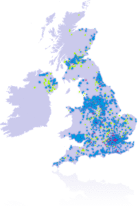 Sky LLU coverage map