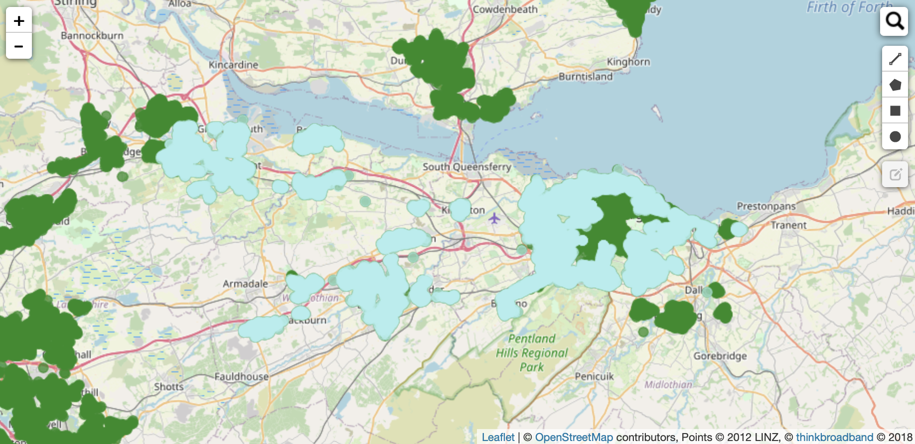 Virgin Media Gig1 availability in Edinburgh