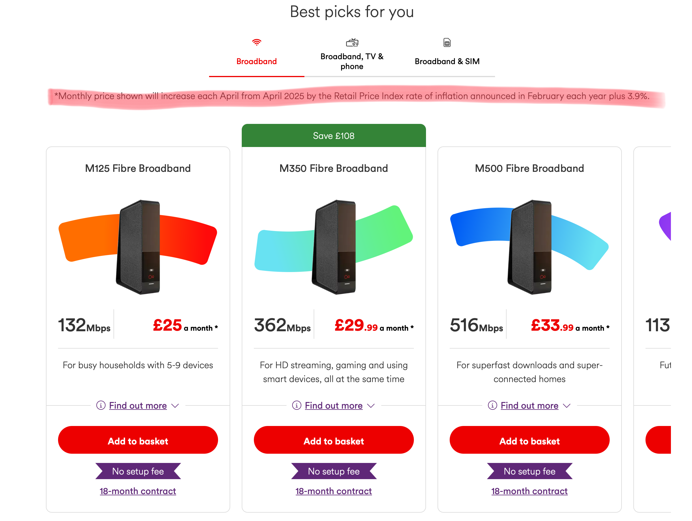 Virgin Media Screenshot