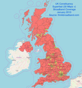 Superfast coverage January 2010