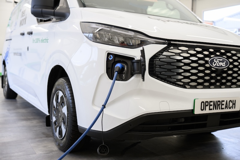 Openreach EV van charging