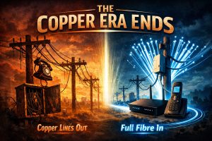 Image illustrating the copper switch off and move to full fibre technology