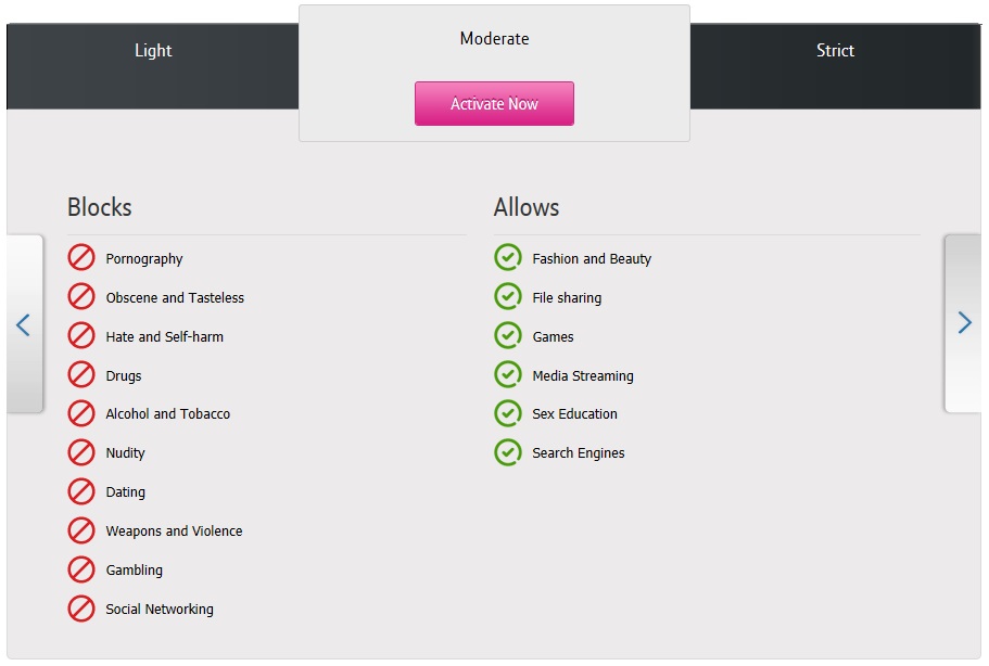 Bt parental controls discount