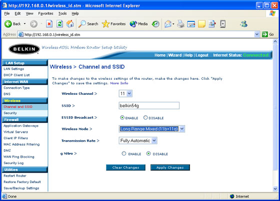 Belkin G Router Wifi Setup